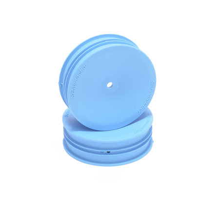 Schumacher - 1/10 2wd Buggy Wheels (12mm Hex) - Front Slim - (2 pcs) - Blue - U9372