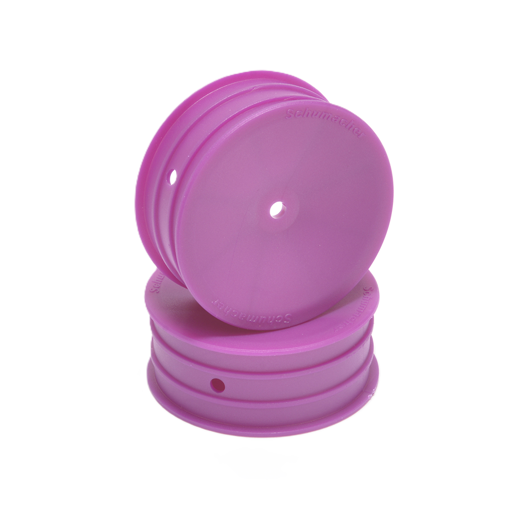 Schumacher - 1/10 2wd Buggy Wheels (12mm Hex) - Front - (2 pcs) - Purple - U9373