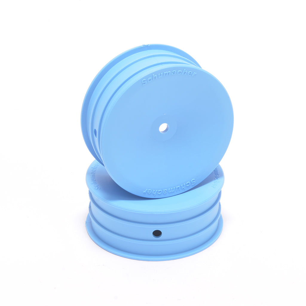Schumacher - Wheel; Hex - Front Med - 2WD - Blue - pr - U9374