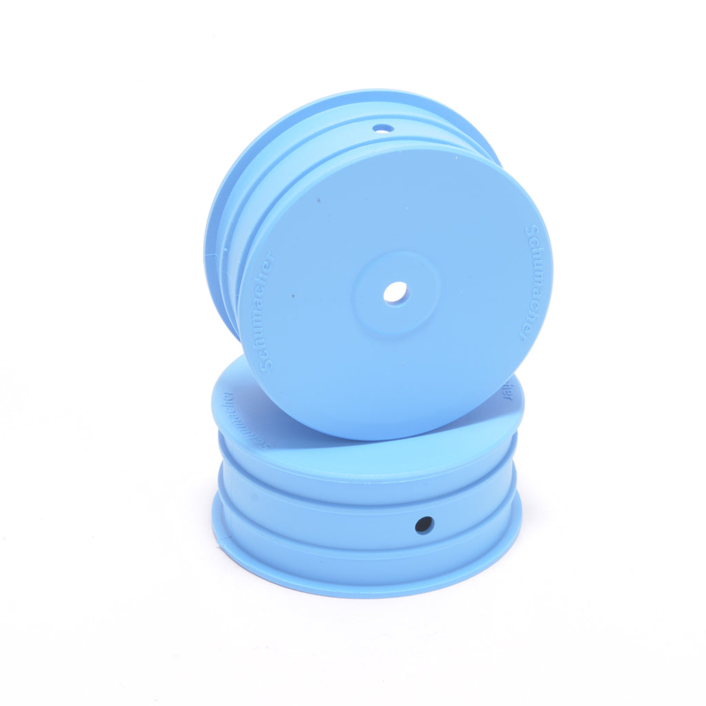 Schumacher - 1/10 4wd Buggy Wheels (12mm Hex) - Front - (2 pcs) - Blue - U9376
