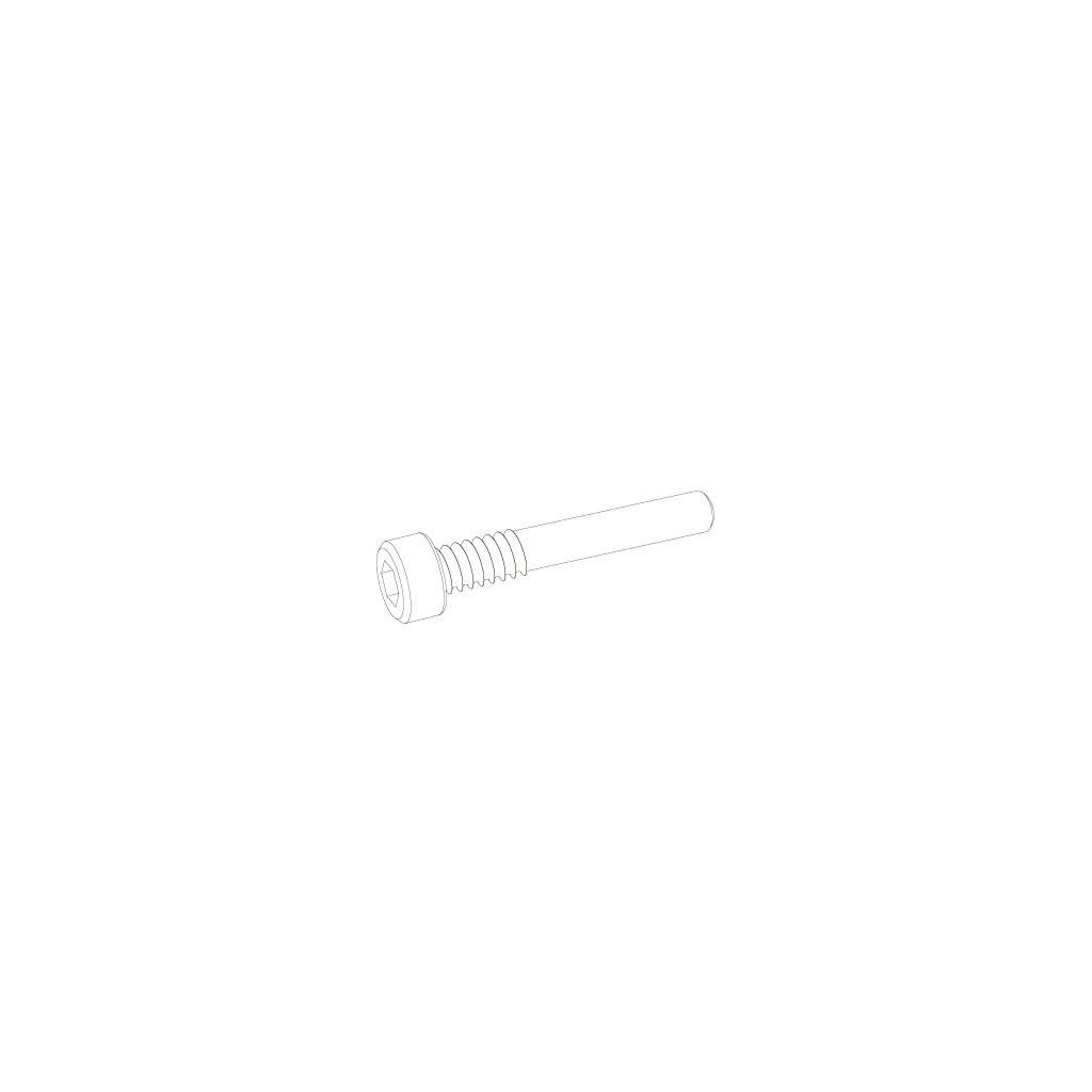 UDIRC - 2.5*13.5 Hex socket head cap half threaded tapp - UDM01-052