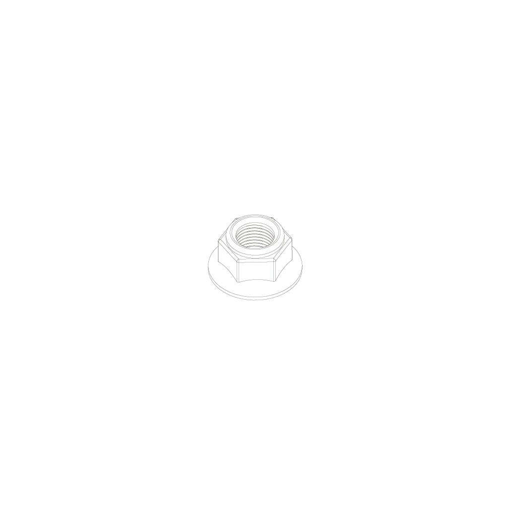 UDIRC - UDIRC M4 hex flanged lock nut - UDM02-003