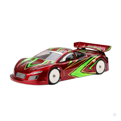 1/10 190mm Wide RC Touring Car Body Shell - Clear Lexan - 0.5mm thick Practice - Same as Extreme Twister Body Shell (258mm Wheelbase / 190mm Wide) - everything in photo included) Not M-Chassis - Fits TT01 / TT02