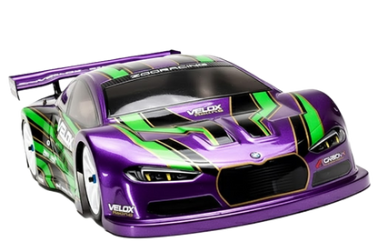 1/10 190mm Wide RC Touring Car Body Shell - Clear Lexan - 0.5mm thick Practice - Same as Zoo Pantera Body Shell (258mm Wheelbase / 190mm Wide) - everything in photo included) Not M-Chassis - Fits TT01 / TT02