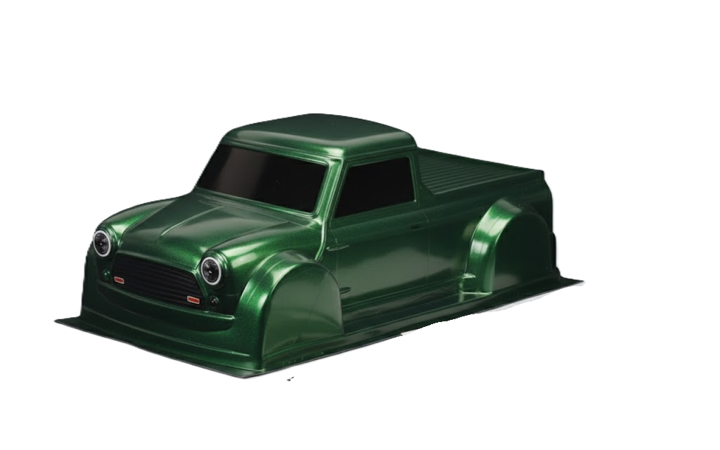 M-Chassis Mini Pickup (225mm) Body Set in Clear Lexan - For 1/10 M-Chassis MTC (W-170mm x Wheelbase-225mmmm) M03, M05, M06 M07, 3racing