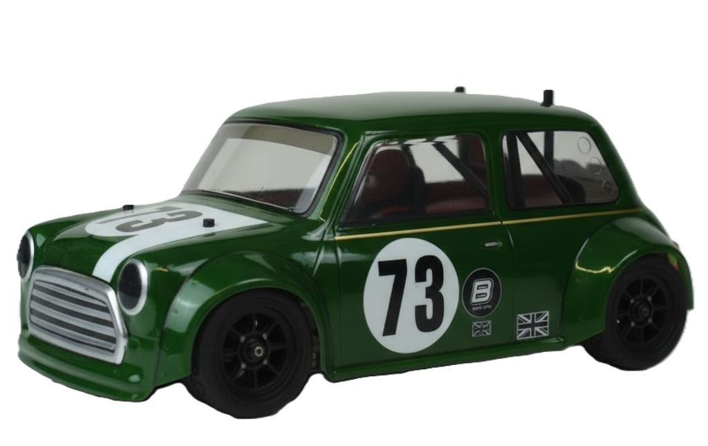 Phat Bodies - M-Chassis (210mm) Mini Cooper Miglia Body Set in Clear Lexan - For 1/10 M-Chassis MTC (W-170mm x Wheelbase-210mmmm) M03, M05, MB01