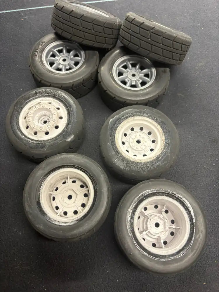 Used Tamiya TT01E - Rolling Chassis with Bearings Alloy Prop TRF Shocks 540 Motor - (Needs ESC Radio Battery & Charger)