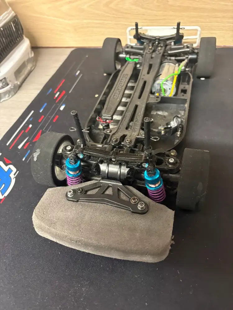 Used Tamiya TT01E - Rolling Chassis with Bearings Alloy Prop TRF Shocks 540 Motor - (Needs ESC Radio Battery & Charger)