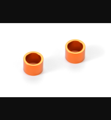 Xray - Xray Spare Parts ALU SHIM 6.37x8.4x6.0MM - ORANGE (2) - XR375093-O