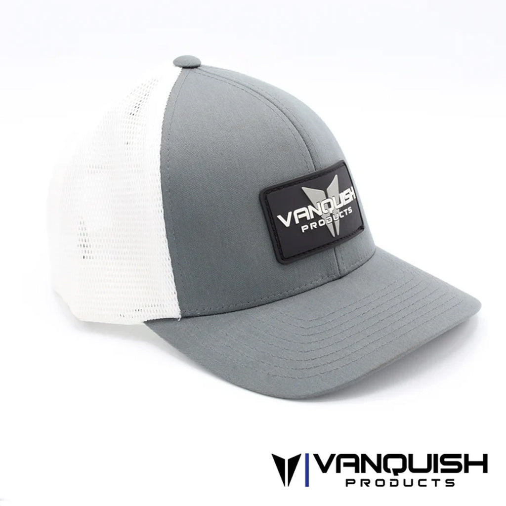 Vanquish - Vanquish Trucker Flex Fit Hat - Gray / White Mesh - VPS00161
