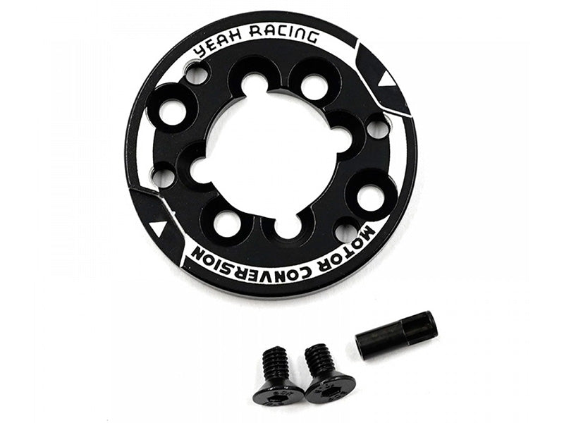Yeah Racing - Aluminum 540 Motor Mount Conversion For 370 380 Motor - YA-0720BK