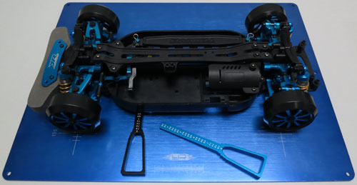 Yeah Racing - Ultra Fine 2 in 1 Ride Height & Droop Gauge for 1/10 Touring Cars (Blue) - YT-0068BU